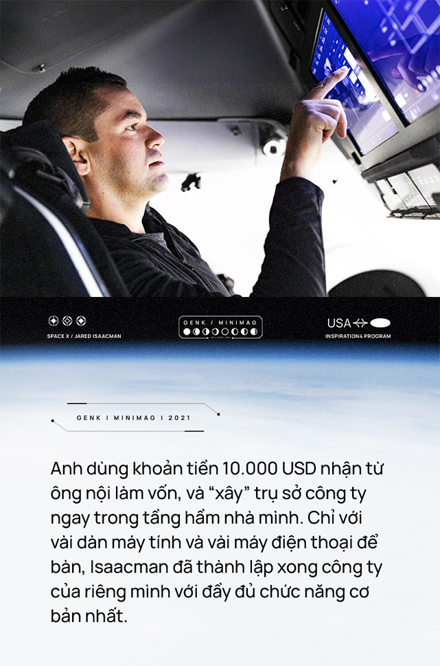Vị tỷ phú chỉ huy nhóm phi hành gia dân dụng đầu tiên của nhân loại: bỏ học để lập nghiệp, bỏ việc để học lái máy bay, được Elon Musk ca ngợi - Ảnh 3. Vị tỷ phú chỉ huy nhóm phi hành gia dân dụng đầu tiên của nhân loại: bỏ học để lập nghiệp, bỏ việc để học lái máy bay, được Elon Musk ca ngợi - Ảnh 3.