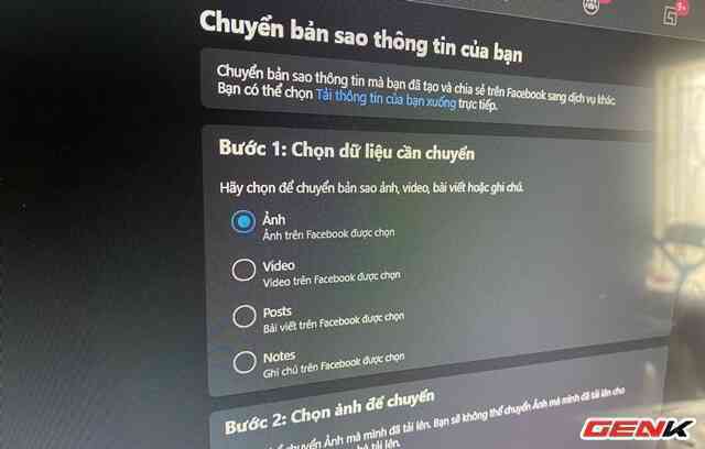 Facebook cung cấp chức năng chuyển dữ liệu bài đăng và ghi chú sang dịch vụ của bên thứ ba