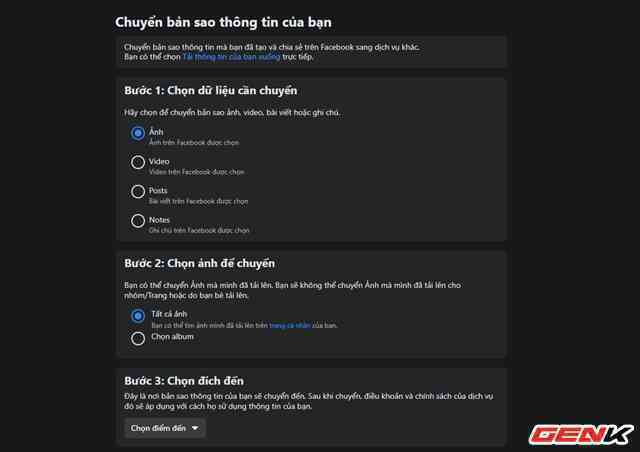 Facebook cung cấp chức năng chuyển dữ liệu bài đăng và ghi chú sang dịch vụ của bên thứ ba - Ảnh 5. Facebook cung cấp chức năng chuyển dữ liệu bài đăng và ghi chú sang dịch vụ của bên thứ ba - Ảnh 5.