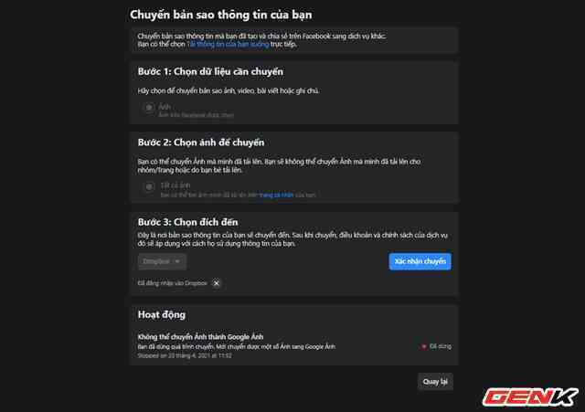 Facebook cung cấp chức năng chuyển dữ liệu bài đăng và ghi chú sang dịch vụ của bên thứ ba - Ảnh 9. Facebook cung cấp chức năng chuyển dữ liệu bài đăng và ghi chú sang dịch vụ của bên thứ ba - Ảnh 9.