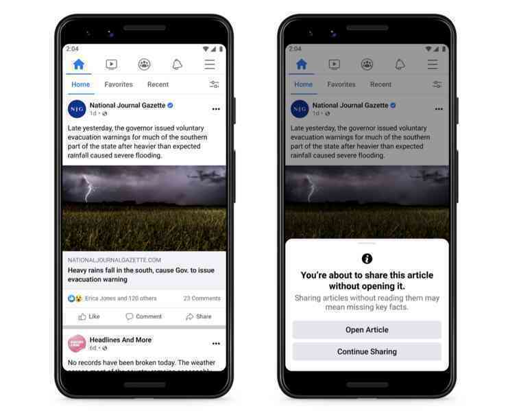 Facebook thử nghiệm công cụ chống tin giả