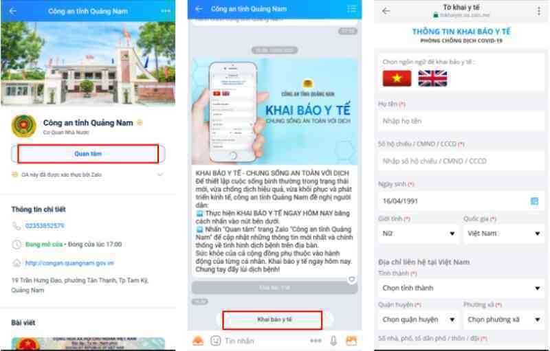 Nhiều tỉnh cho khai báo y tế trên Zalo, giúp truy vết nhanh, hạn chế thời gian chờ và tập trung đông người