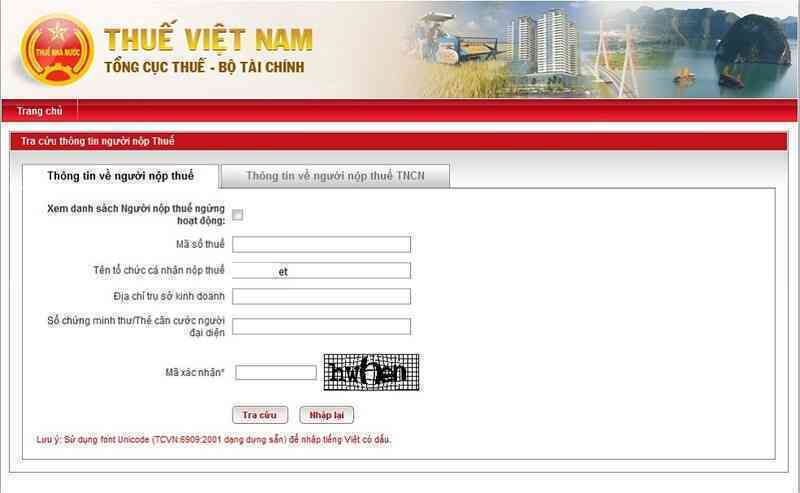 Hướng dẫn tra cứu mã số thuế doanh nghiệp