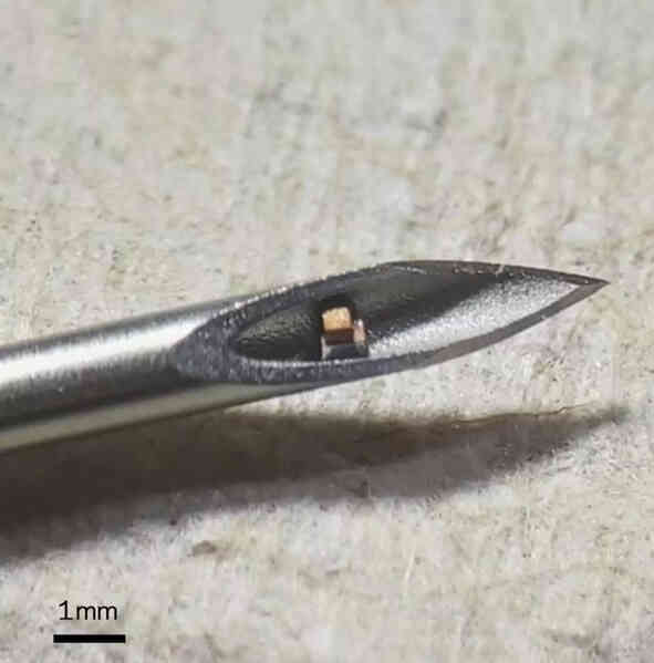 Các nhà khoa học tạo ra chip đơn nhỏ nhất thế giới, nằm gọn trong mũi kim để tiêm vào cơ thể