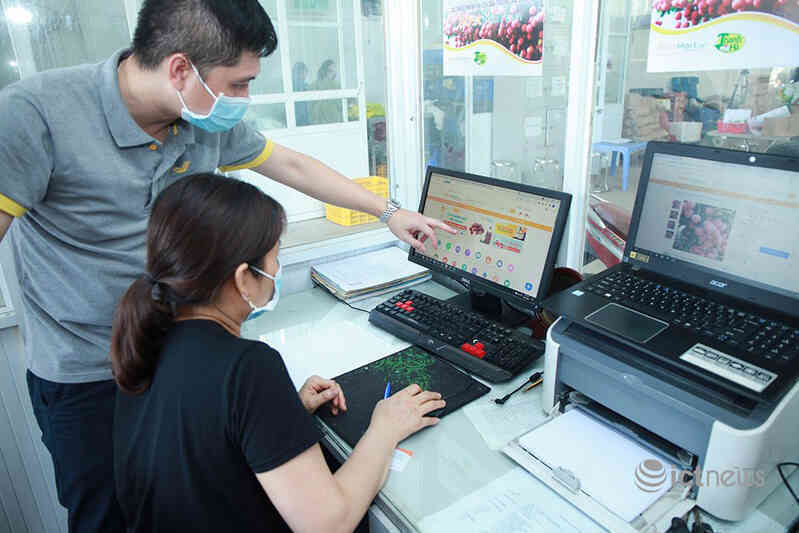 Vải thiều và nông sản Hải Dương lên 4 sàn thương mại điện tử lớn