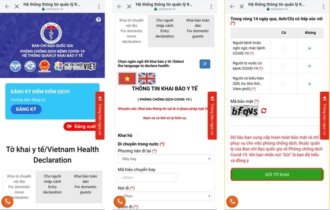 Hướng dẫn khai báo y tế bằng mã QR Code