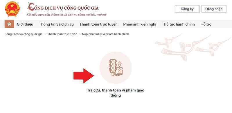Hướng dẫn nộp phạt vi phạm giao thông trực tuyến
