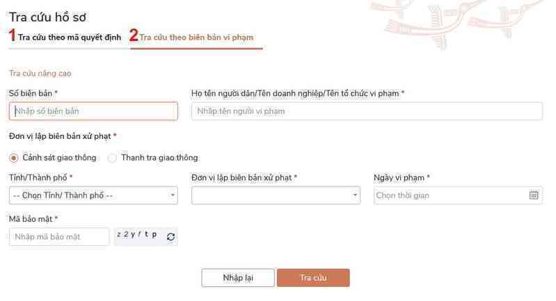 Hướng dẫn nộp phạt vi phạm giao thông trực tuyến