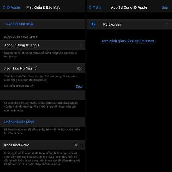 Hướng dẫn kiểm soát ứng dụng truy cập Apple ID