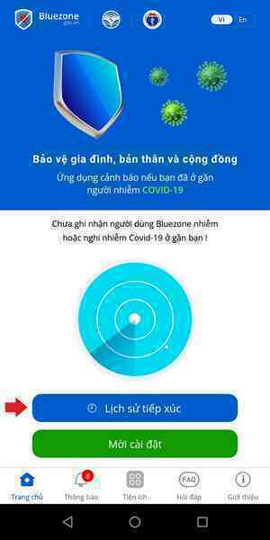 Hướng dẫn sử dụng Bluezone bản mới nhất