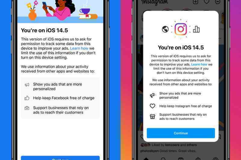 Facebook và Instagram thông báo cho người dùng biết việc theo dõi là để giúp các dịch vụ này “miễn phí”