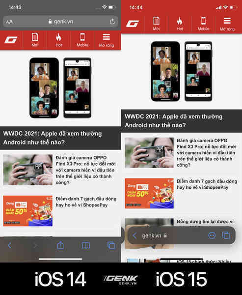 Cận cảnh trình duyệt Safari mới trên iOS 15: Giao diện tối giản nhưng cần thời gian làm quen - Ảnh 3. Cận cảnh trình duyệt Safari mới trên iOS 15: Giao diện tối giản nhưng cần thời gian làm quen - Ảnh 3.