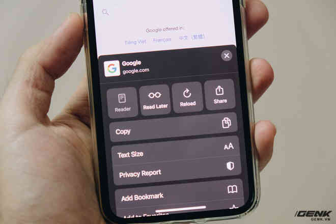 Cận cảnh trình duyệt Safari mới trên iOS 15: Giao diện tối giản nhưng cần thời gian làm quen - Ảnh 4. Cận cảnh trình duyệt Safari mới trên iOS 15: Giao diện tối giản nhưng cần thời gian làm quen - Ảnh 4.