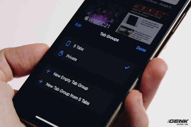 Cận cảnh trình duyệt Safari mới trên iOS 15: Giao diện tối giản nhưng cần thời gian làm quen - Ảnh 9. Cận cảnh trình duyệt Safari mới trên iOS 15: Giao diện tối giản nhưng cần thời gian làm quen - Ảnh 9.