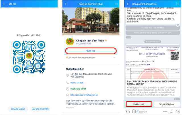 Nhận mã QR tờ khai y tế qua Zalo, giảm thao tác chụp màn hình
