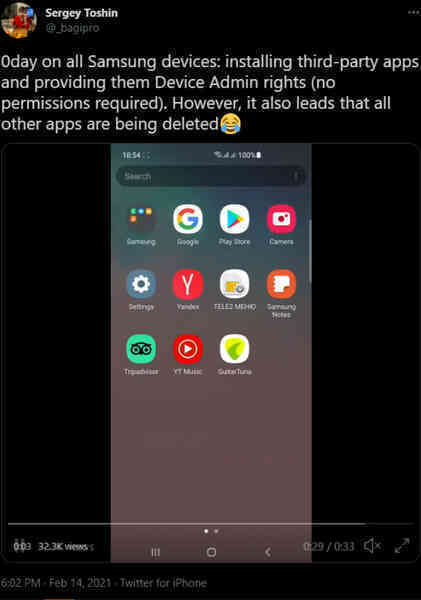 Hacker có thể khai thác các ứng dụng cài đặt sẵn trên smartphone Samsung để tấn công người dùng - Ảnh 2. Hacker có thể khai thác các ứng dụng cài đặt sẵn trên smartphone Samsung để tấn công người dùng - Ảnh 2.