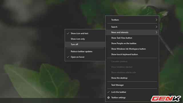 Cách kích hoạt và vô hiệu hoá tính năng News and Interests tự nhiên xuất hiện trên Windows 10 - Ảnh 14. Cách kích hoạt và vô hiệu hoá tính năng News and Interests tự nhiên xuất hiện trên Windows 10 - Ảnh 14.