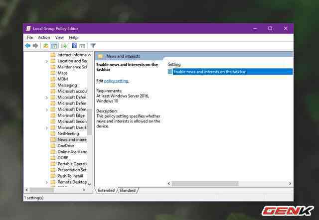 Cách kích hoạt và vô hiệu hoá tính năng News and Interests tự nhiên xuất hiện trên Windows 10 - Ảnh 8. Cách kích hoạt và vô hiệu hoá tính năng News and Interests tự nhiên xuất hiện trên Windows 10 - Ảnh 8.