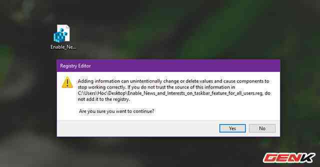 Cách kích hoạt và vô hiệu hoá tính năng News and Interests tự nhiên xuất hiện trên Windows 10 - Ảnh 10. Cách kích hoạt và vô hiệu hoá tính năng News and Interests tự nhiên xuất hiện trên Windows 10 - Ảnh 10.
