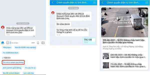 Bình Định thử nghiệm hệ thống giám sát giao thông qua Zalo