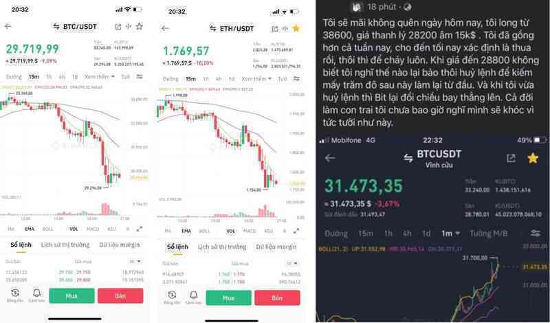 Nhà đầu tư thót tim khi Bitcoin lao thẳng xuống mốc 29.000 USD