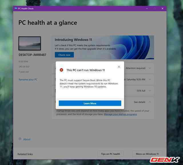 Cách kiểm tra xem máy tính của mình có đủ khả năng cài đặt Windows 11 hay không - Ảnh 7. Cách kiểm tra xem máy tính của mình có đủ khả năng cài đặt Windows 11 hay không - Ảnh 7.