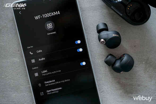 Trên tay Sony WF-1000XM4: Nhỏ gọn, pin trâu, chống ồn đỉnh chóp, giá 6.49 triệu - Ảnh 9. Trên tay Sony WF-1000XM4: Nhỏ gọn, pin trâu, chống ồn đỉnh chóp, giá 6.49 triệu - Ảnh 9.