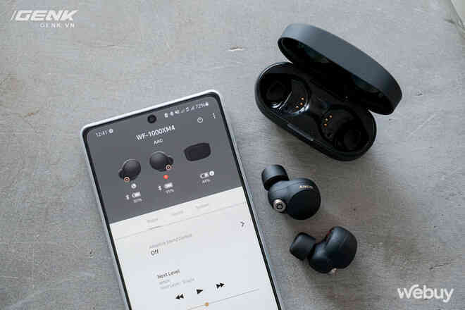 Trên tay Sony WF-1000XM4: Nhỏ gọn, pin trâu, chống ồn đỉnh chóp, giá 6.49 triệu - Ảnh 12. Trên tay Sony WF-1000XM4: Nhỏ gọn, pin trâu, chống ồn đỉnh chóp, giá 6.49 triệu - Ảnh 12.