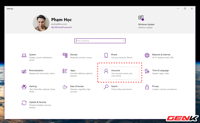 Dùng Windows 10 đã lâu, liệu bạn có biết cách thay đổi mật khẩu đăng nhập hay chưa? - Ảnh 2. Dùng Windows 10 đã lâu, liệu bạn có biết cách thay đổi mật khẩu đăng nhập hay chưa? - Ảnh 2.