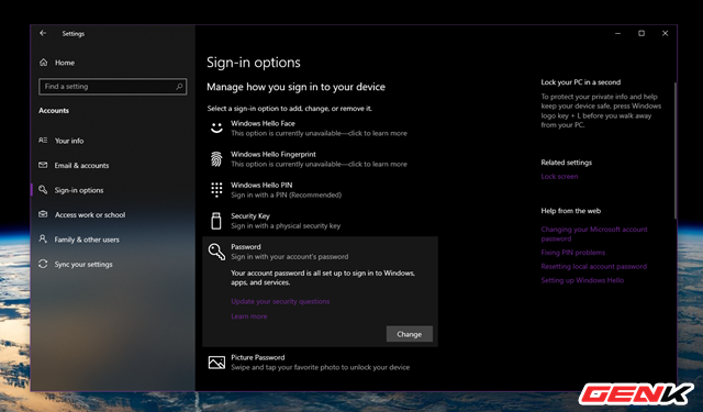Dùng Windows 10 đã lâu, liệu bạn có biết cách thay đổi mật khẩu đăng nhập hay chưa? - Ảnh 8. Dùng Windows 10 đã lâu, liệu bạn có biết cách thay đổi mật khẩu đăng nhập hay chưa? - Ảnh 8.
