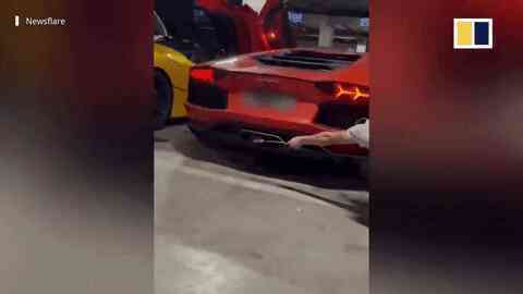 Trung Quốc: Thanh niên dùng ống xả Lamborghini Aventador nướng thịt, nướng luôn cả xe