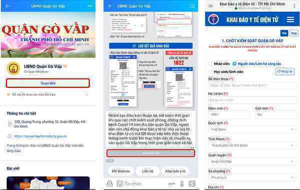 Gò Vấp, Tân Phú cho khai báo y tế điện tử tại nhà để giảm ùn tắc