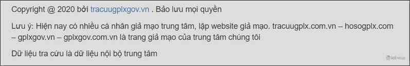 Bộ GTVT: Website tracuugplxgov.vn giả mạo trang thông tin điện tử Giấy phép lái xe