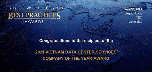 Viettel IDC lập hattrick giải thưởng lớn trong nước và quốc tế