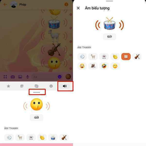 Hướng dẫn sử dụng biểu tượng cảm xúc âm thanh trên Facebook Messenger