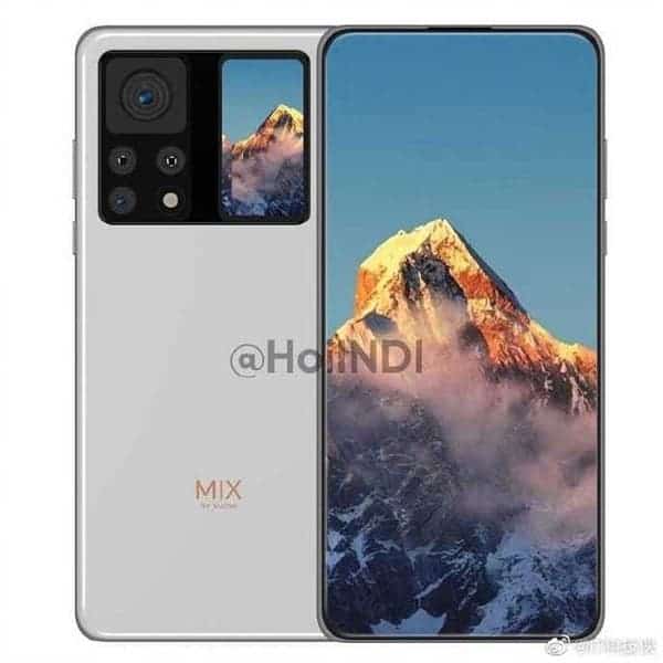 Xiaomi Mi MIX 4 lộ thiết kế với camera selfie ẩn và màn hình phụ phía sau