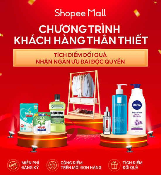 Shopee Mall triển khai chương trình Khách Hàng Thân Thiết nhằm gia tăng mức độ gắn kết của khách hàng với thương hiệu