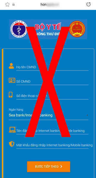 Giả mạo website đăng ký tiêm chủng của Bộ Y tế để đánh cắp tài khoản ngân hàng - Ảnh 4.