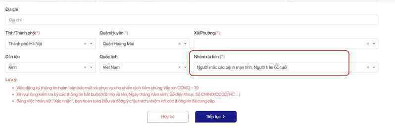 Hướng dẫn đăng ký tiêm chủng Covid-19 hộ người thân trên 65 tuổi