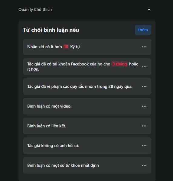 Facebook cập nhật tính năng mới: Giới hạn bình luận nếu không đáp ứng các điều sau