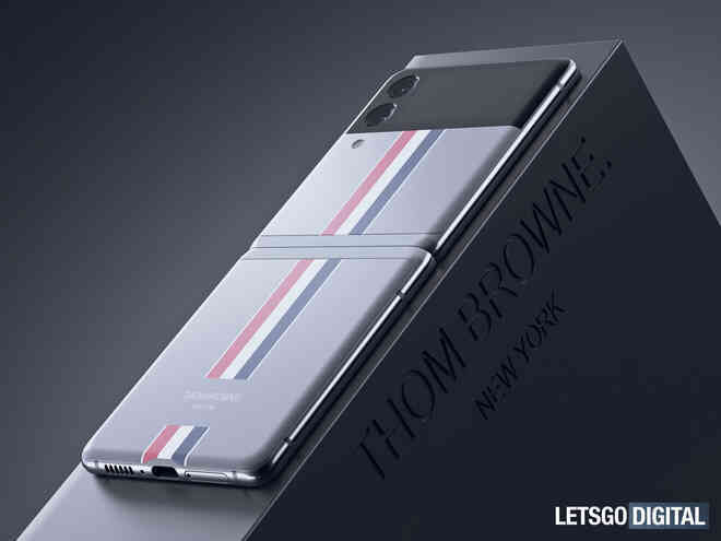 Đây là Galaxy Z Flip3 phiên bản Thom Browne giới hạn - Ảnh 2. Đây là Galaxy Z Flip3 phiên bản Thom Browne giới hạn - Ảnh 2.