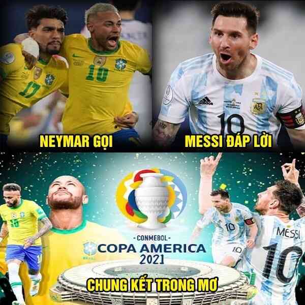 Fan bóng đá chào đón trận chung kết Argentina vs Brazil ở Copa America