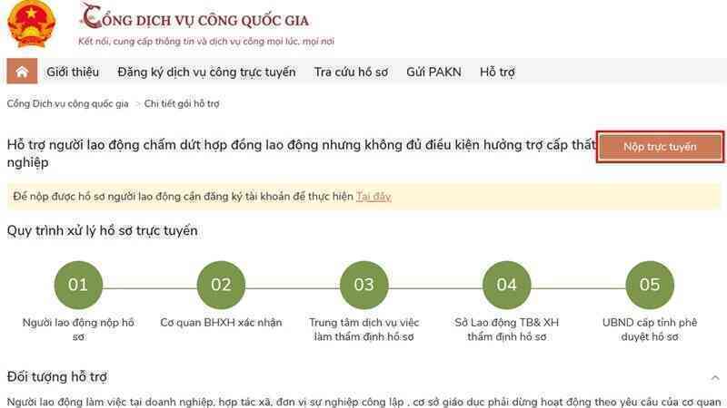 Hướng dẫn nhận tiền hỗ trợ thất nghiệp mùa dịch qua mạng