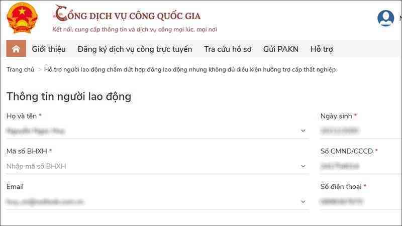 Hướng dẫn nhận tiền hỗ trợ thất nghiệp mùa dịch qua mạng
