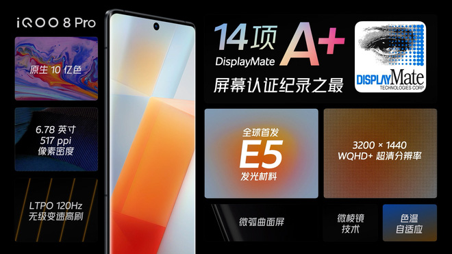 iQOO 8 và 8 Pro ra mắt: Màn hình OLED E5 đầu tiên, Snapdragon 888+, sạc nhanh 120W, giá từ 13.4 triệu đồng - Ảnh 3. iQOO 8 và 8 Pro ra mắt: Màn hình OLED E5 đầu tiên, Snapdragon 888+, sạc nhanh 120W, giá từ 13.4 triệu đồng - Ảnh 3.