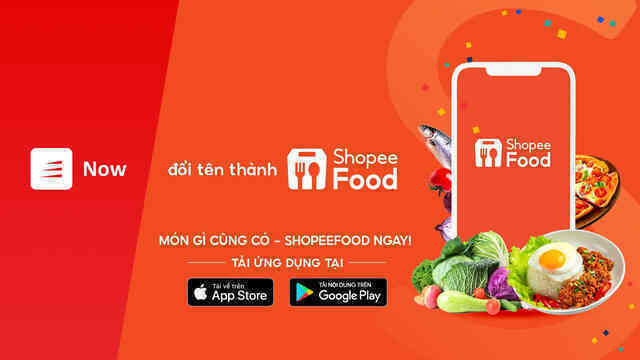 Now chính thức đổi tên thành ShopeeFood