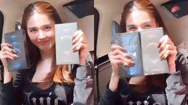 [Video] Cùng xem Ngọc Trinh mở hộp Galaxy Z Flip3 phiên bản VIP giá gần 60 triệu đồng - Ảnh 5.