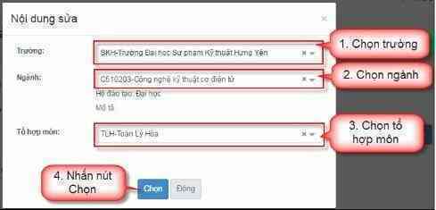 Hướng dẫn điều chỉnh nguyện vọng xét tuyển 2021 qua mạng