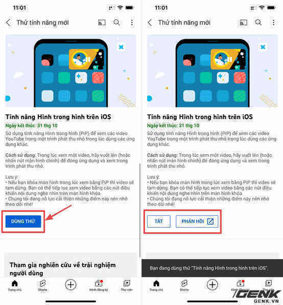 YouTube mở tính năng Picture-in-Picture cho người dùng iPhone