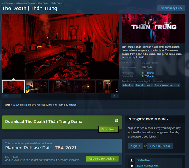 Game Thần Trùng chính thức có mặt trên Steam, kèm cả demo để game thủ Việt chơi thử
